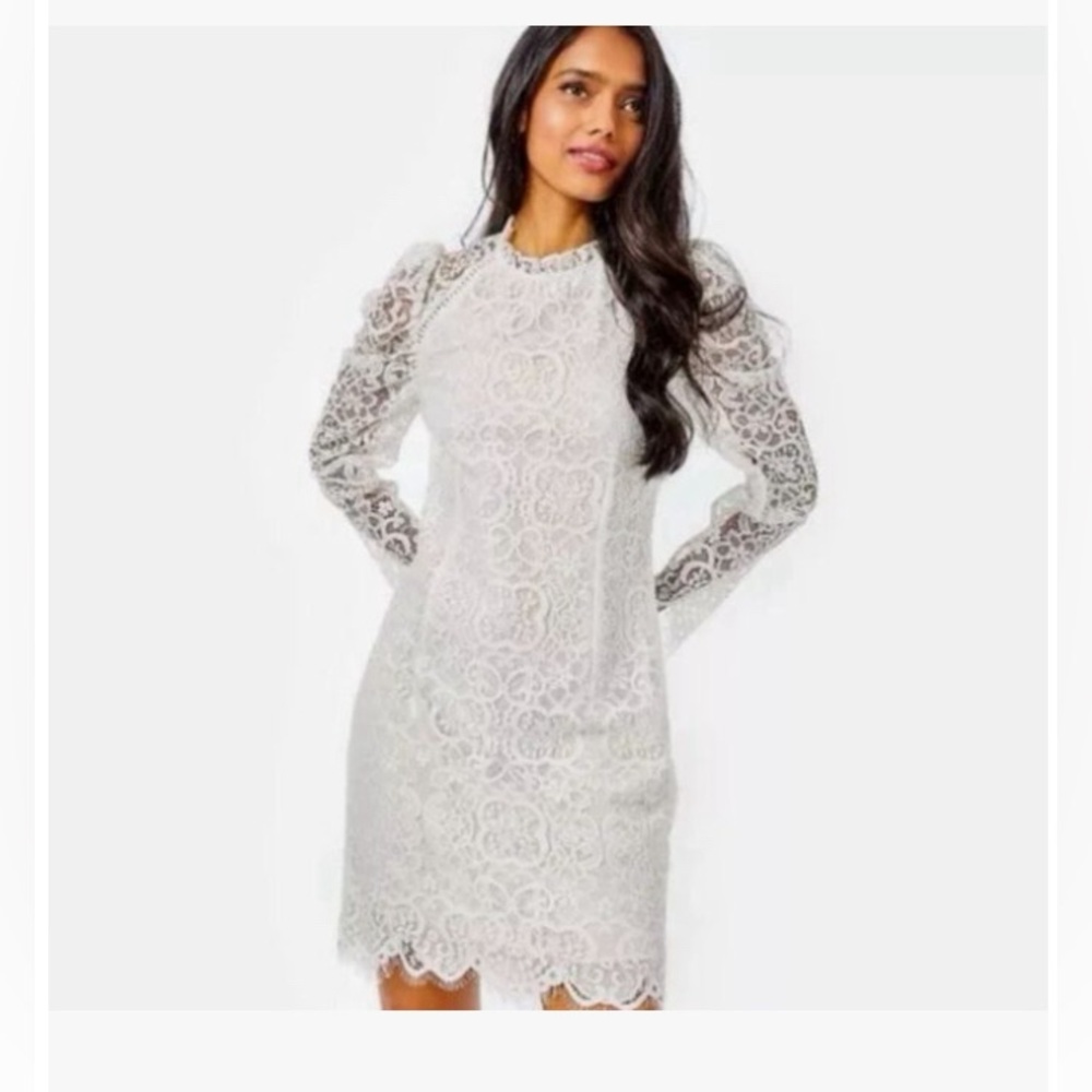 #509 Lilly Pulitzer Avery Carnival Lace Dress size 00 NWT